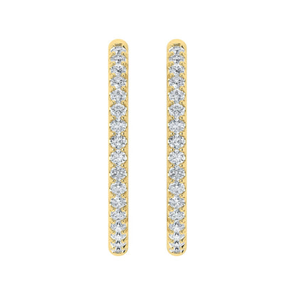 Lab Grown Diamond Dazzling Hoop Earrings (0.25ct-1.00ct)