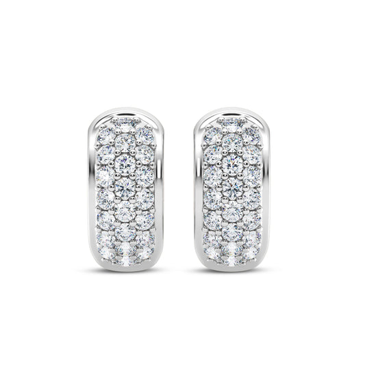 1.00ct Lab Grown Diamond Huggies Earrings