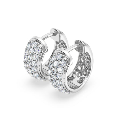 1.00ct Lab Grown Diamond Huggies Earrings