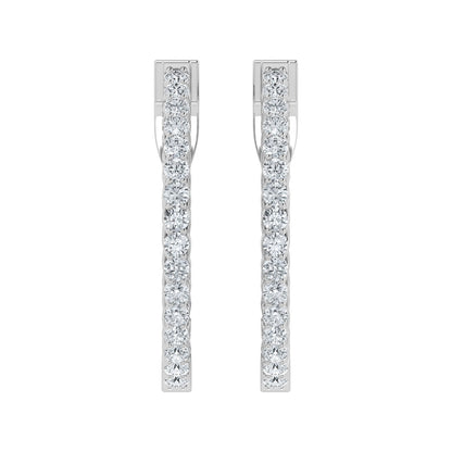 Lab Grown Diamond Crafted Grace Hoop Earrings (0.50ct - 3.00ct)