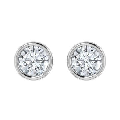 Lab Grown Diamond Bezel Set Studs (0.50ct-2.00ct)