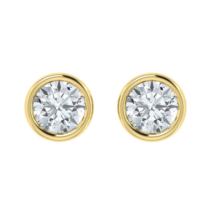 Lab Grown Diamond Bezel Set Studs (0.50ct-2.00ct)