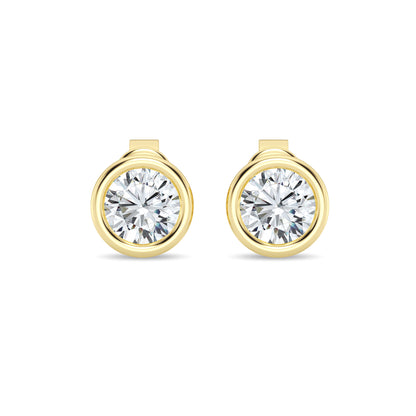 1.50ct Lab Grown Diamond Bezel Set Stud Earring