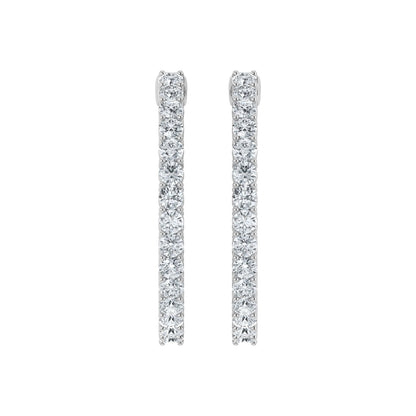 Lab Grown Diamond Inside Out Hoop Earrings (0.50ct-2.00ct)