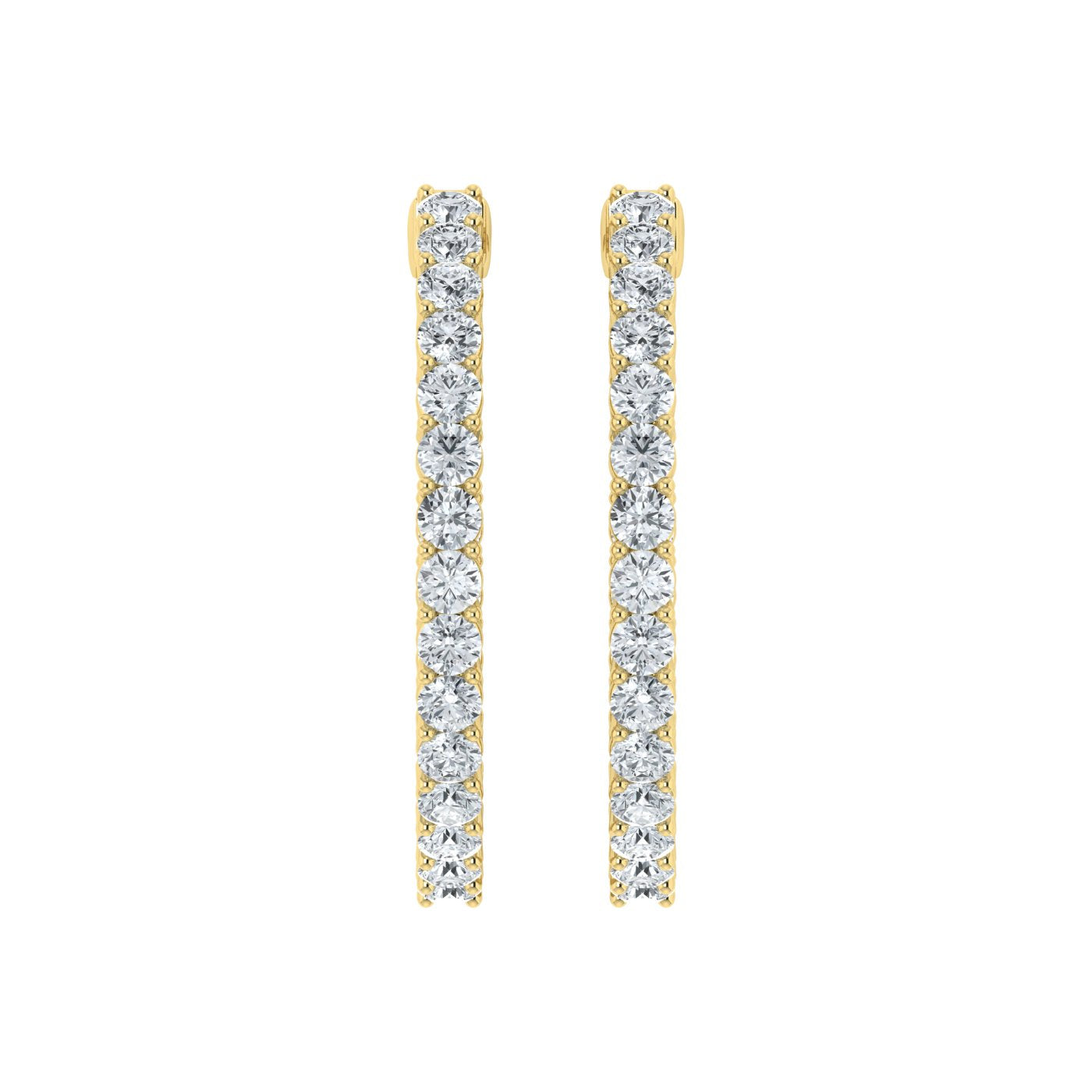 Lab Grown Diamond Inside Out Hoop Earrings (0.50ct-2.00ct)