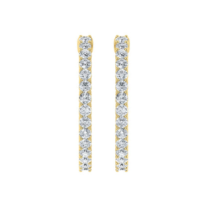 Lab Grown Diamond Inside Out Hoop Earrings (0.50ct-2.00ct)