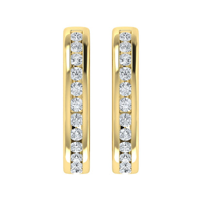 Lab Grown Diamond Dazzling Hoop Earrings (0.25ct-1.00ct)