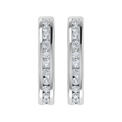 Lab Grown Diamond Dazzling Hoop Earrings (0.25ct-1.00ct)