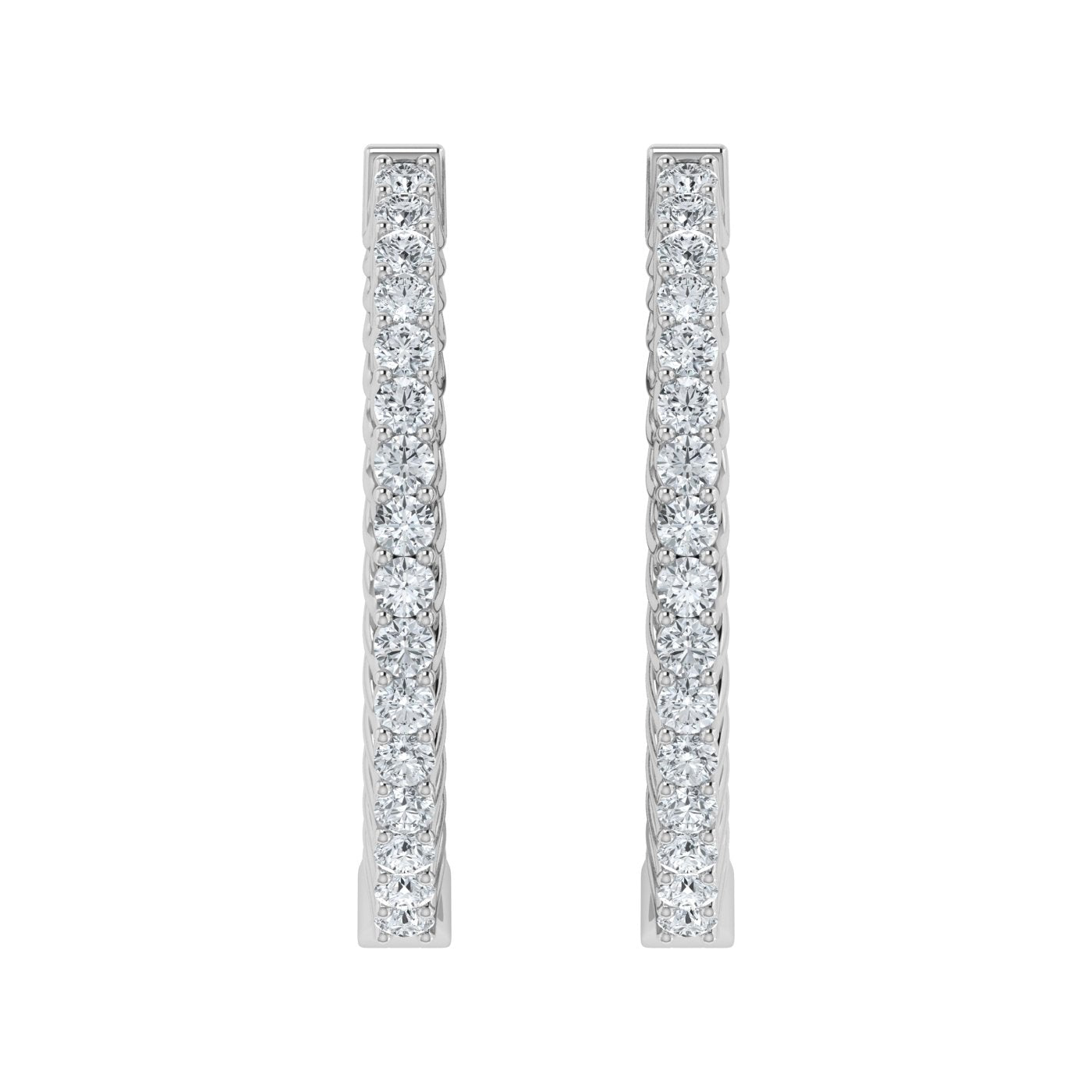 Lab Grown Diamond Enchanting Hoop Earrings (0.25ct - 0.50ct)