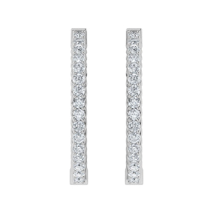 Lab Grown Diamond Enchanting Hoop Earrings (0.25ct - 0.50ct)