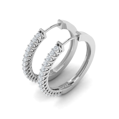 Lab Grown Diamond Enchanting Hoop Earrings (0.25ct - 0.50ct)