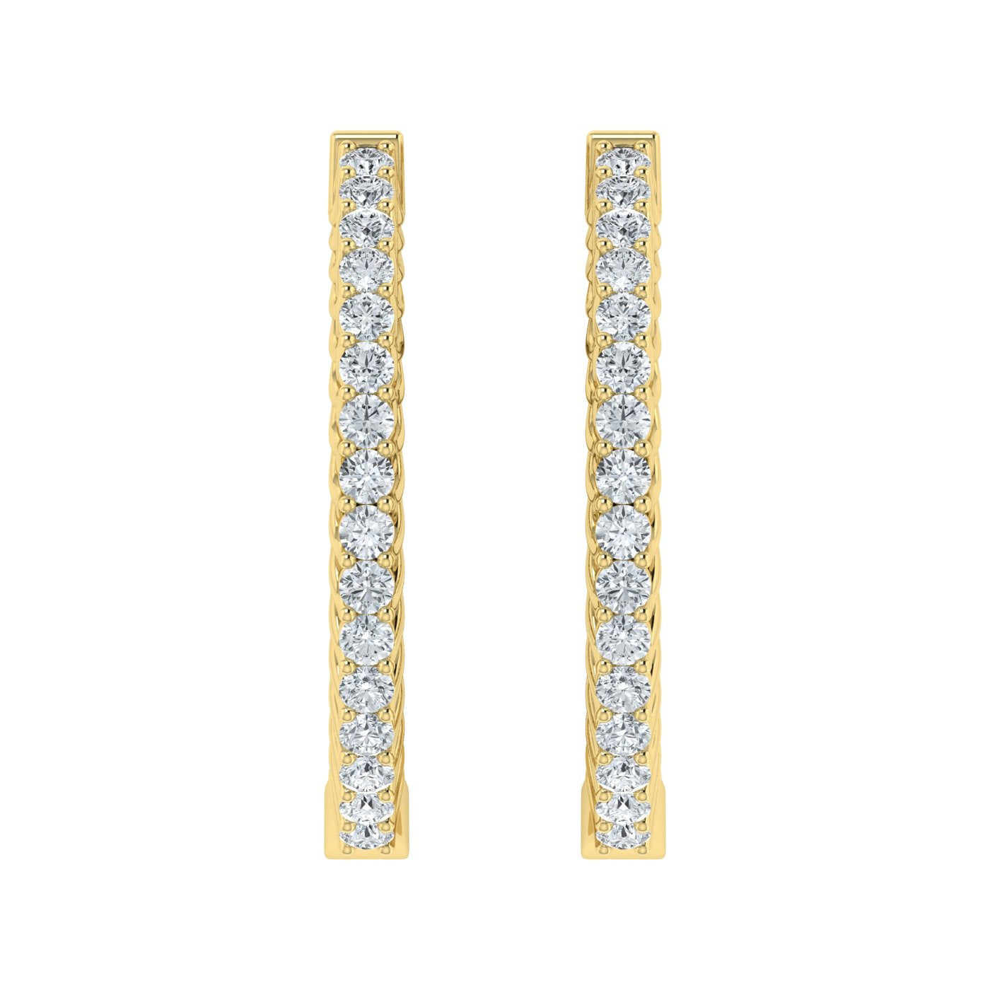 Lab Grown Diamond Enchanting Hoop Earrings (0.25ct - 0.50ct)