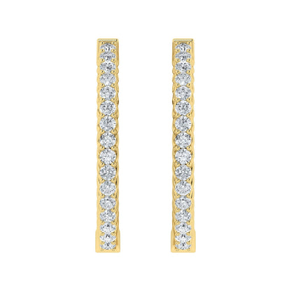 Lab Grown Diamond Enchanting Hoop Earrings (0.25ct - 0.50ct)