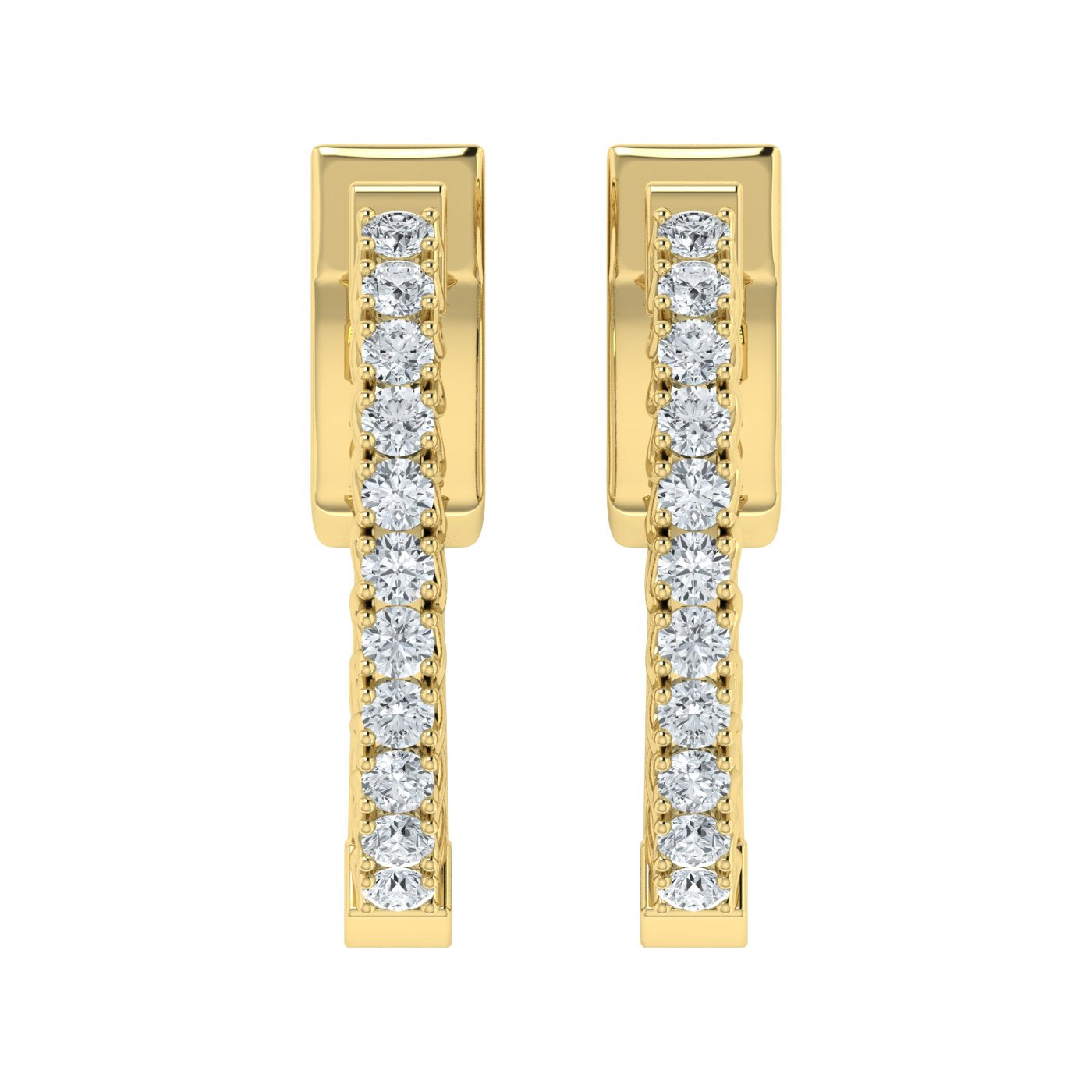 Lab Grown Diamond Stunning Hoop Earrings (0.50ct-1.25ct)