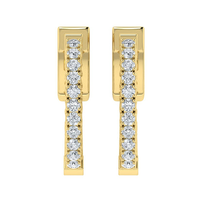 Lab Grown Diamond Stunning Hoop Earrings (0.50ct-1.25ct)