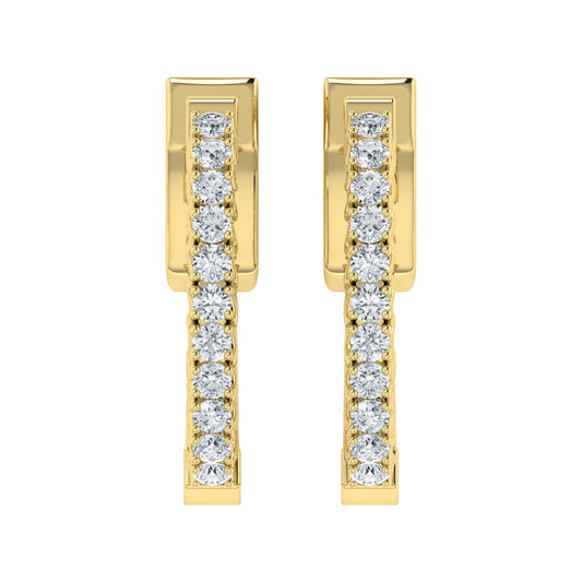 Lab Grown Diamond Stunning Hoop Earrings (0.50ct-1.25ct)