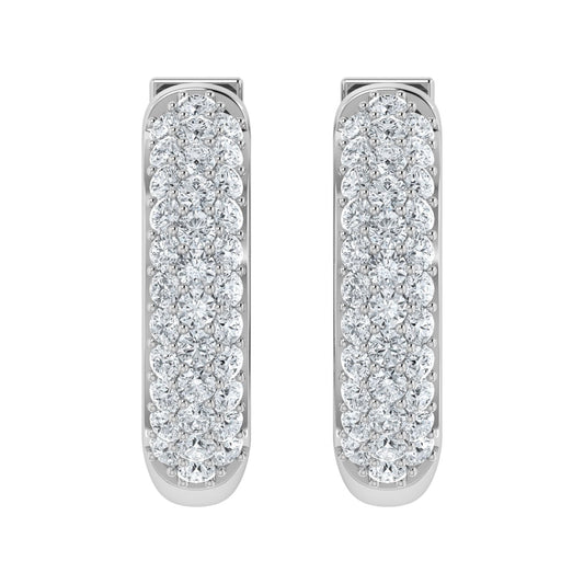 Lab Grown Diamond Dazzling Hoop Earrings (0.25ct-1.00ct)