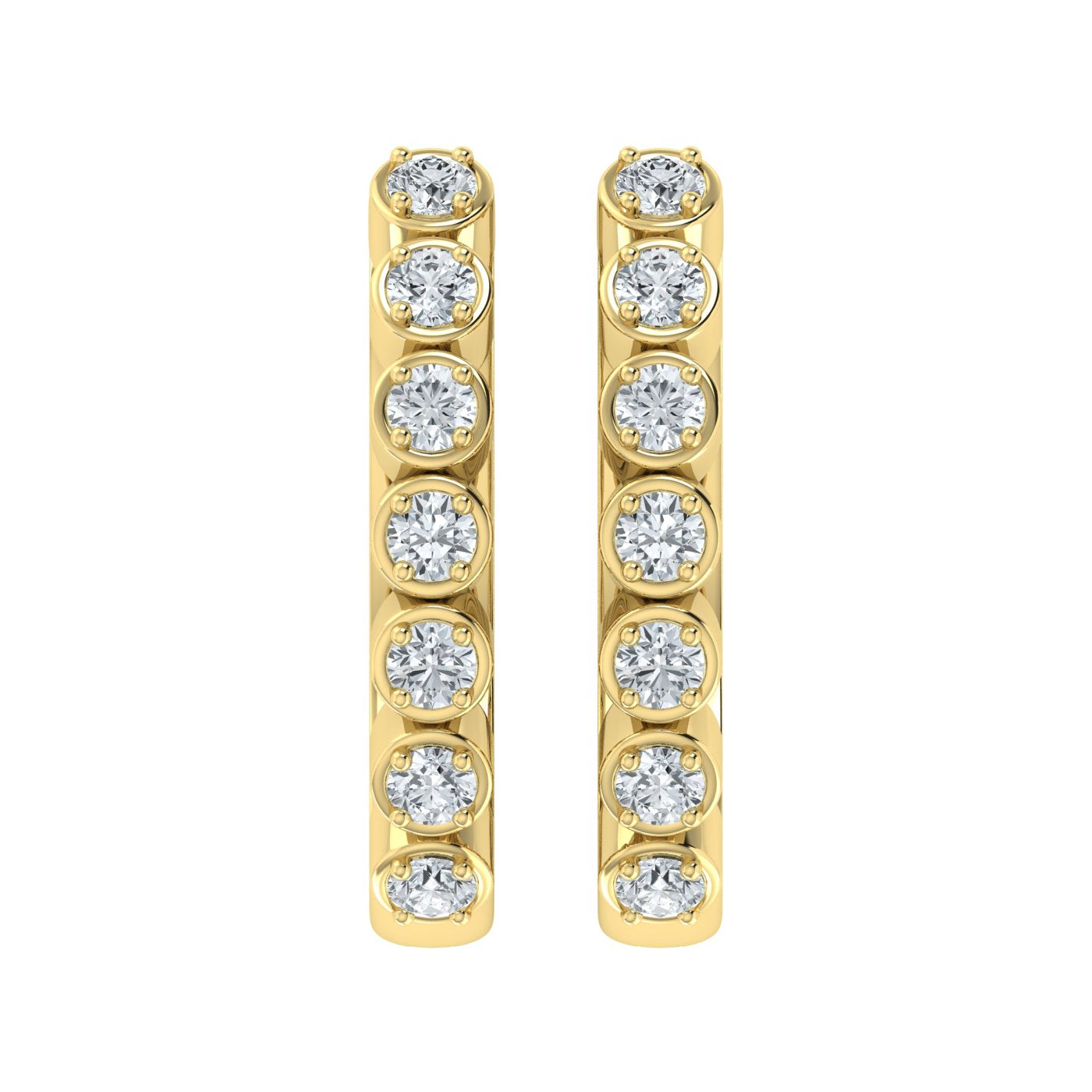 0.50ct Lab Grown Diamond Vintage Hoop Earrings