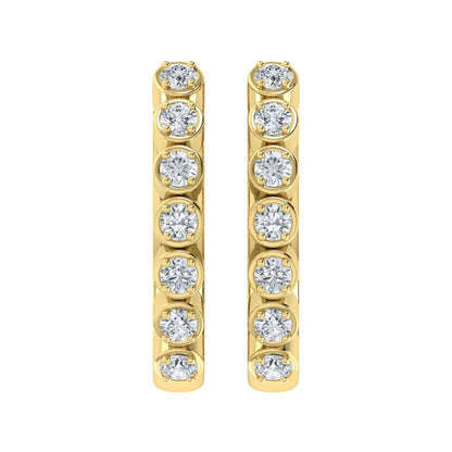 0.50ct Lab Grown Diamond Vintage Hoop Earrings