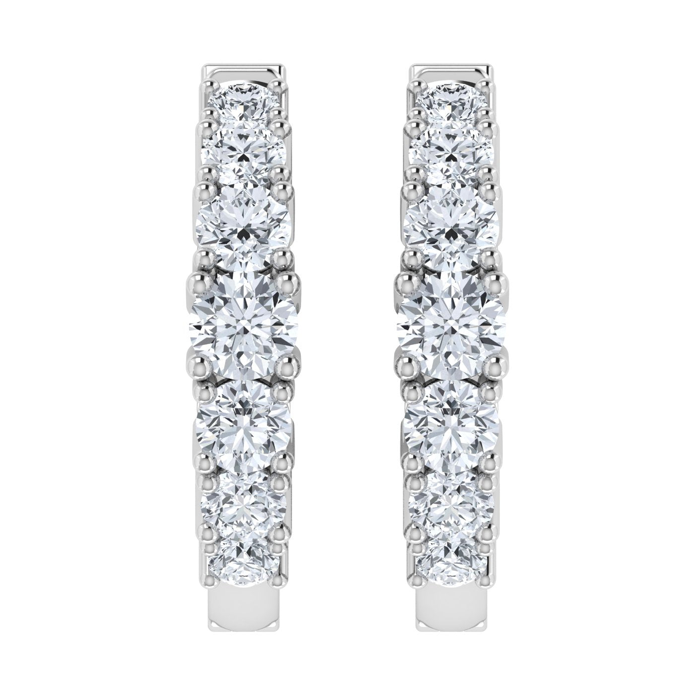 1.00ct Lab Grown Diamond Hoop Earring