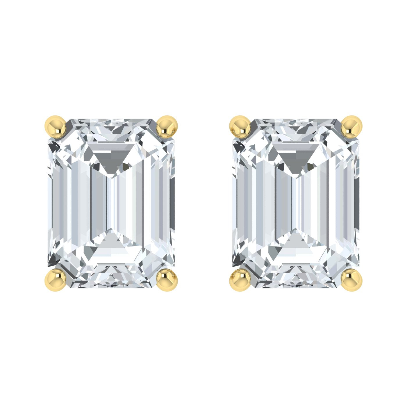 Lab Grown Diamond Emerald Cut Studs (0.50ct-1.00ct)