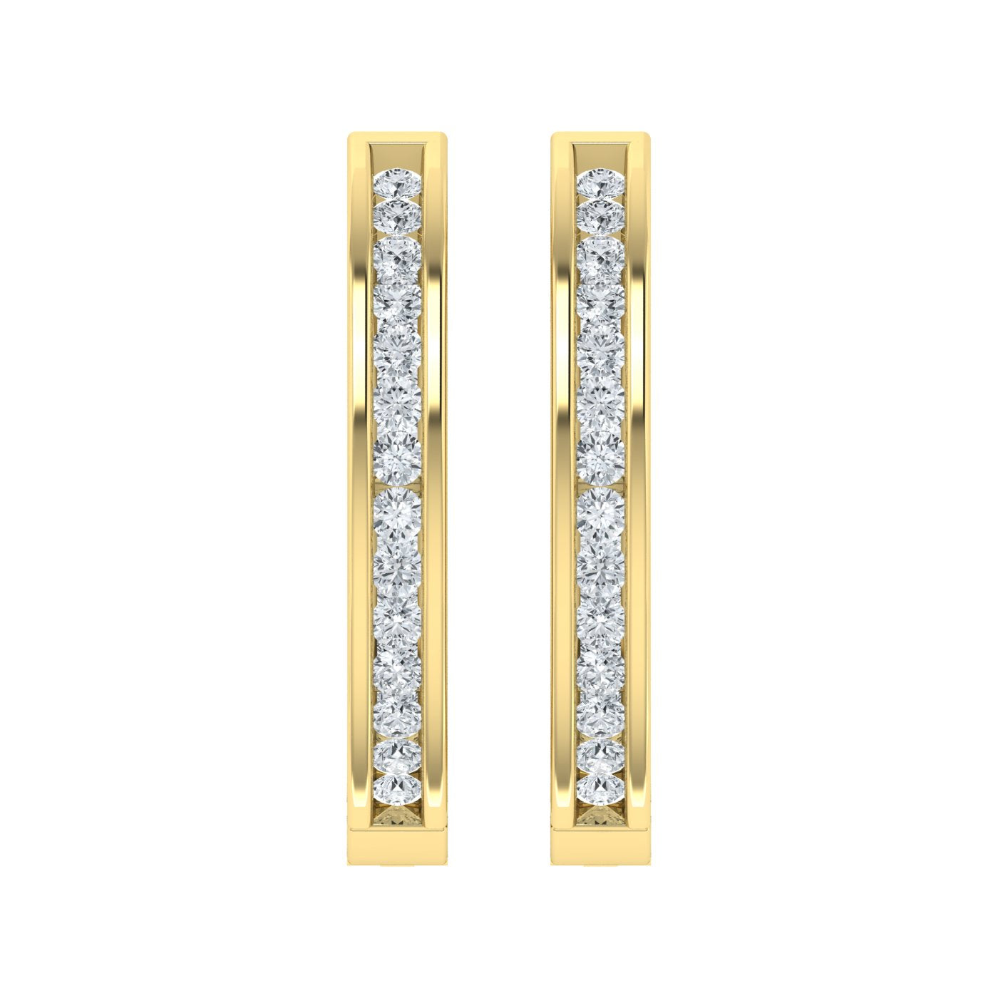 Lab Grown Diamond Cosmic Whisper Hoop Earrings (0.50ct-3.00ct)