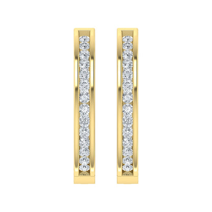 Lab Grown Diamond Cosmic Whisper Hoop Earrings (0.50ct-3.00ct)