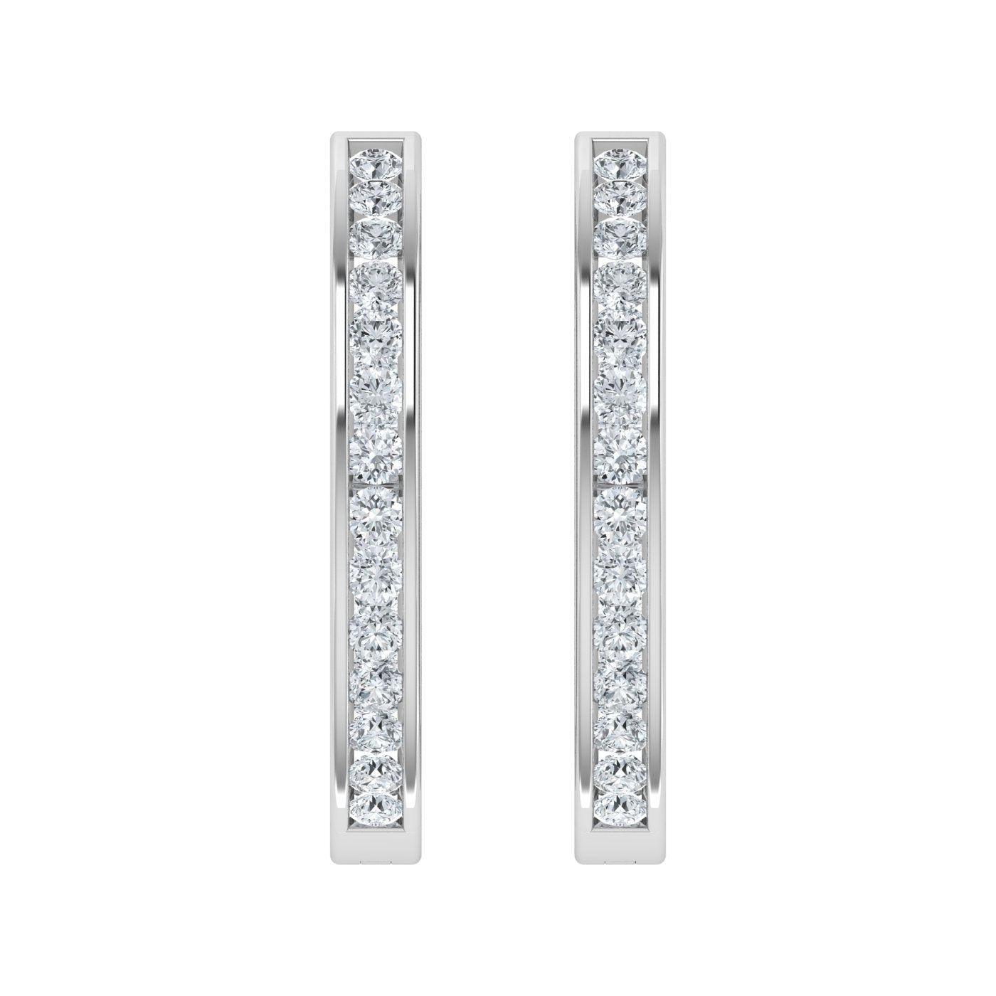 Lab Grown Diamond Cosmic Whisper Hoop Earrings (0.50ct-3.00ct)