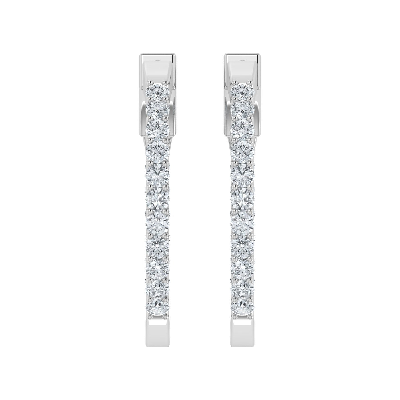 Lab Grown Diamond Harmony Hoop Earrings (0.50ct-2.00ct)