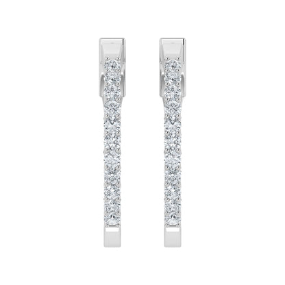 Lab Grown Diamond Harmony Hoop Earrings (0.50ct-2.00ct)