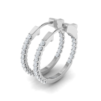 Lab Grown Diamond Harmony Hoop Earrings (0.50ct-2.00ct)