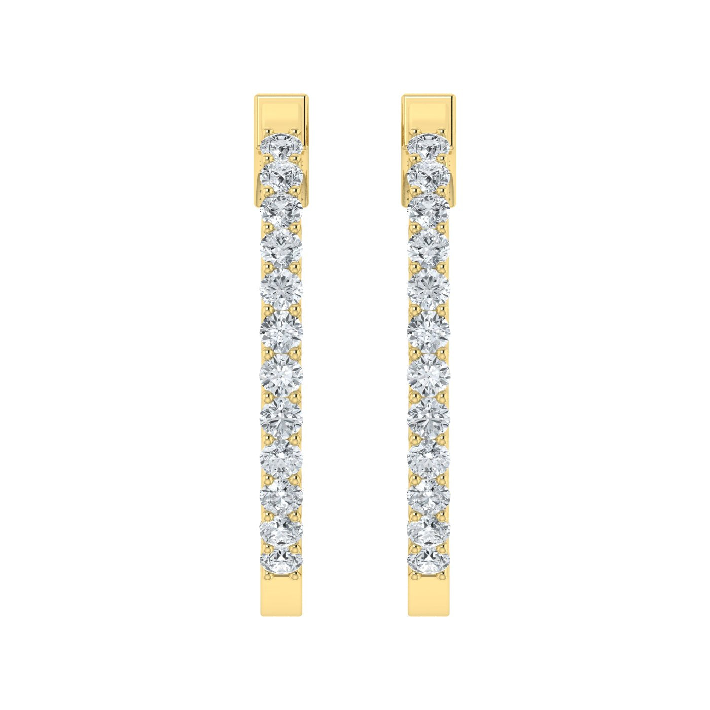 Lab Grown Diamond Harmony Hoop Earrings (0.50ct-2.00ct)