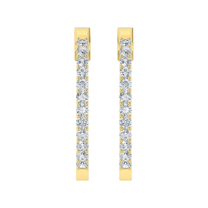 Lab Grown Diamond Harmony Hoop Earrings (0.50ct-2.00ct)