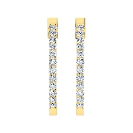 Lab Grown Diamond Harmony Hoop Earrings (0.50ct-2.00ct)