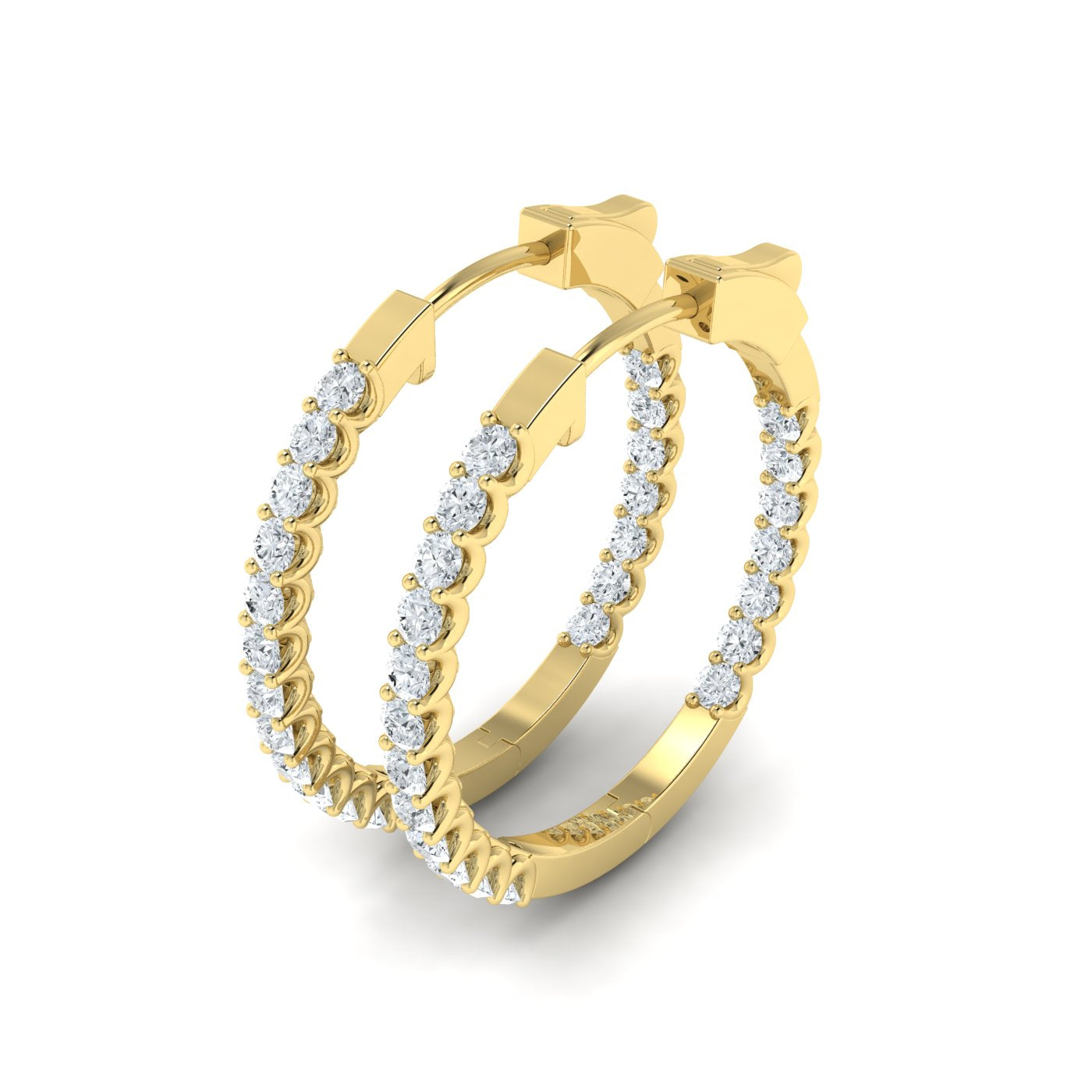 Lab Grown Diamond Harmony Hoop Earrings (0.50ct-2.00ct)