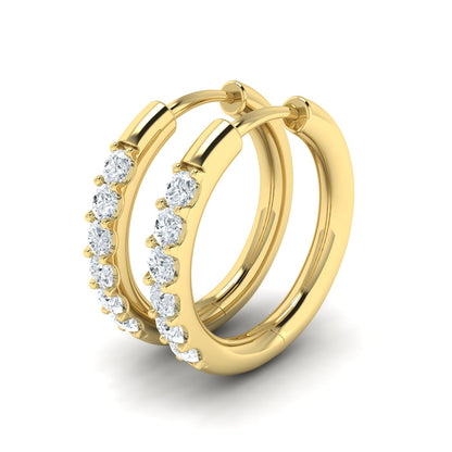 0.50ct Lab Grown Diamond Majesty Hoop Earrings