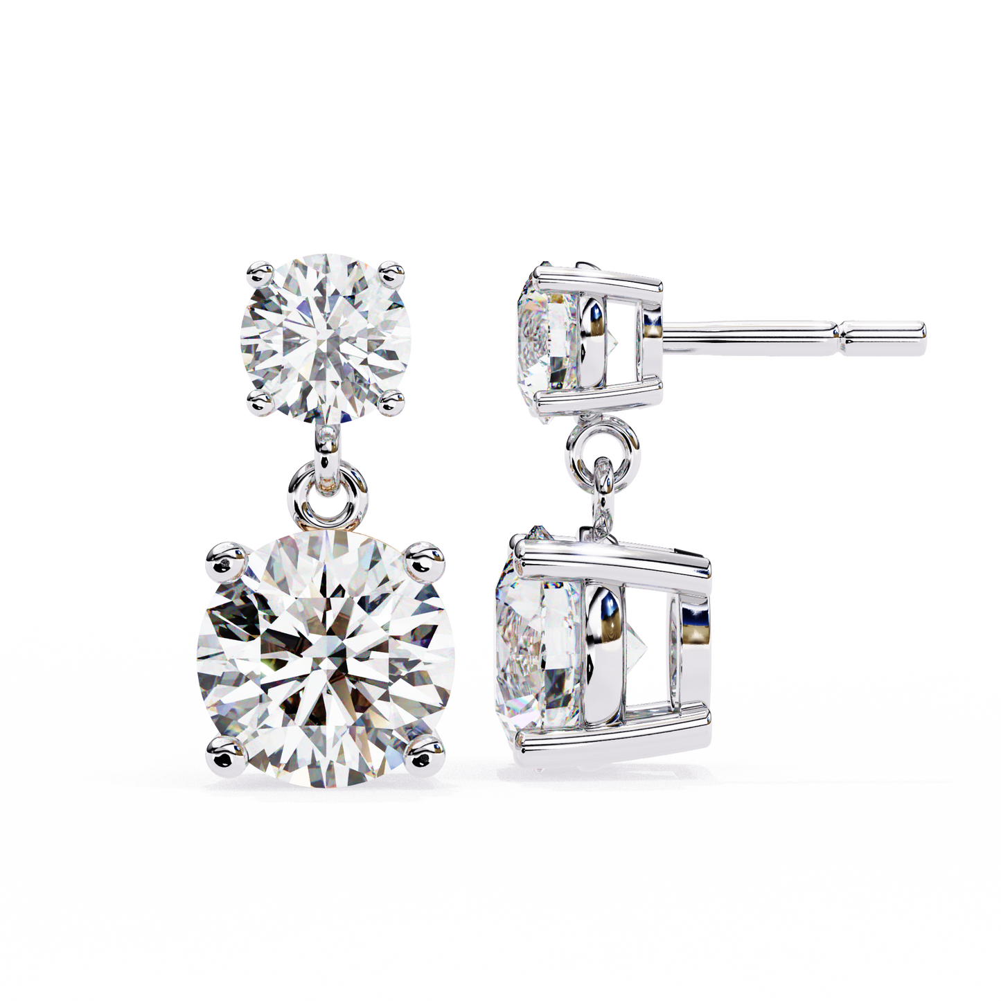 4ct Lab Grown Diamond Twinkling Treasures Drop Earrings