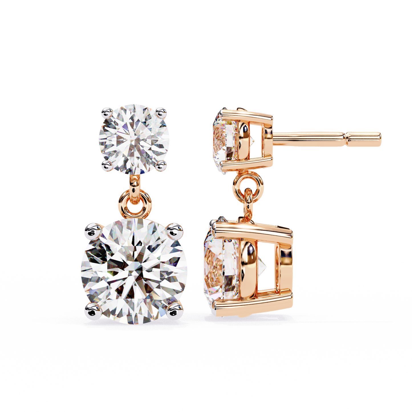 4ct Lab Grown Diamond Twinkling Treasures Drop Earrings