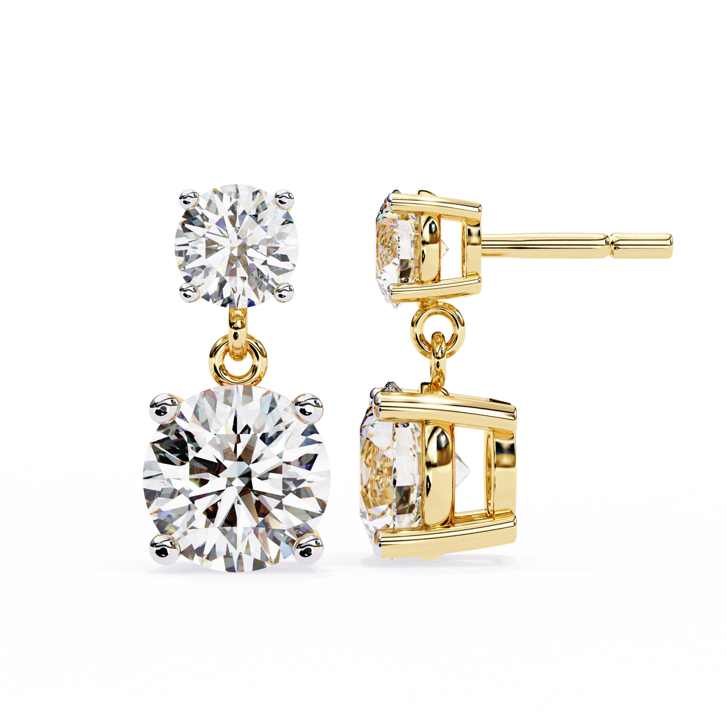 4ct Lab Grown Diamond Twinkling Treasures Drop Earrings