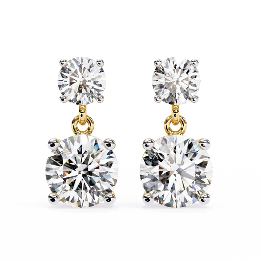 4ct Lab Grown Diamond Twinkling Treasures Drop Earrings