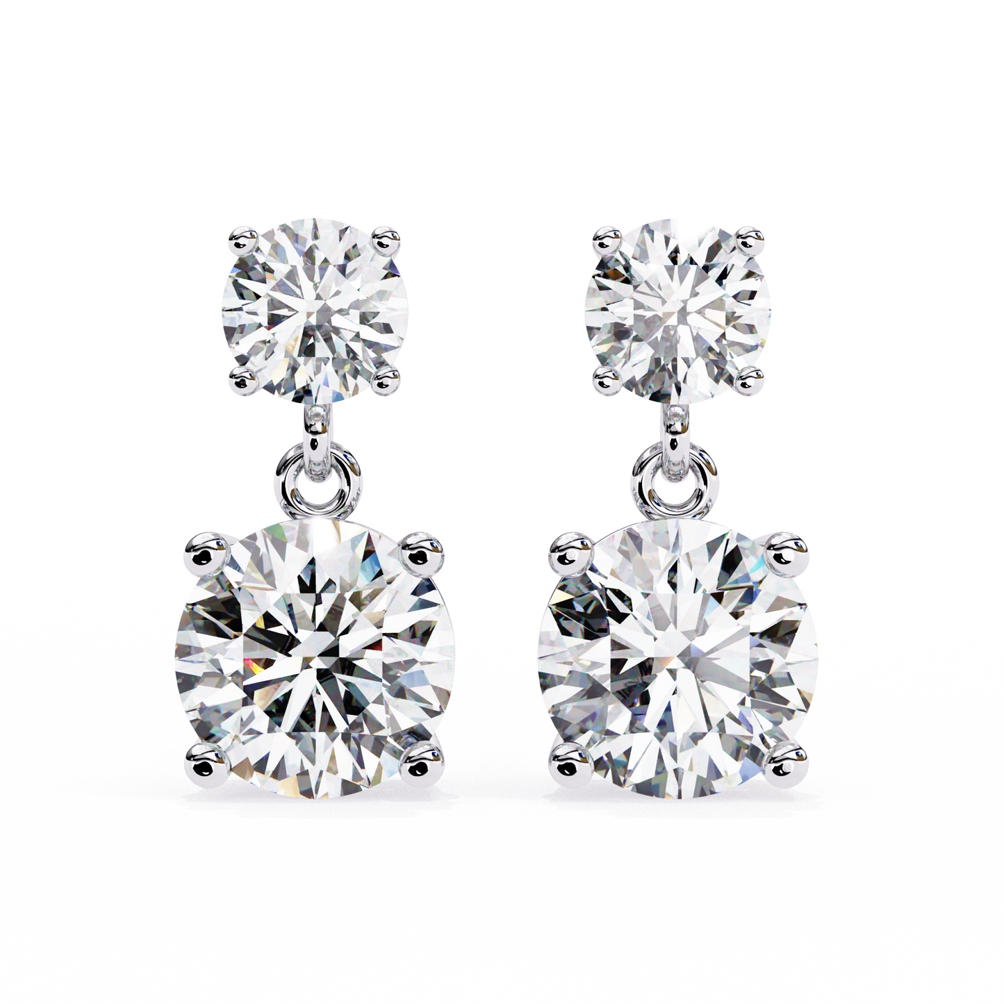 4ct Lab Grown Diamond Twinkling Treasures Drop Earrings