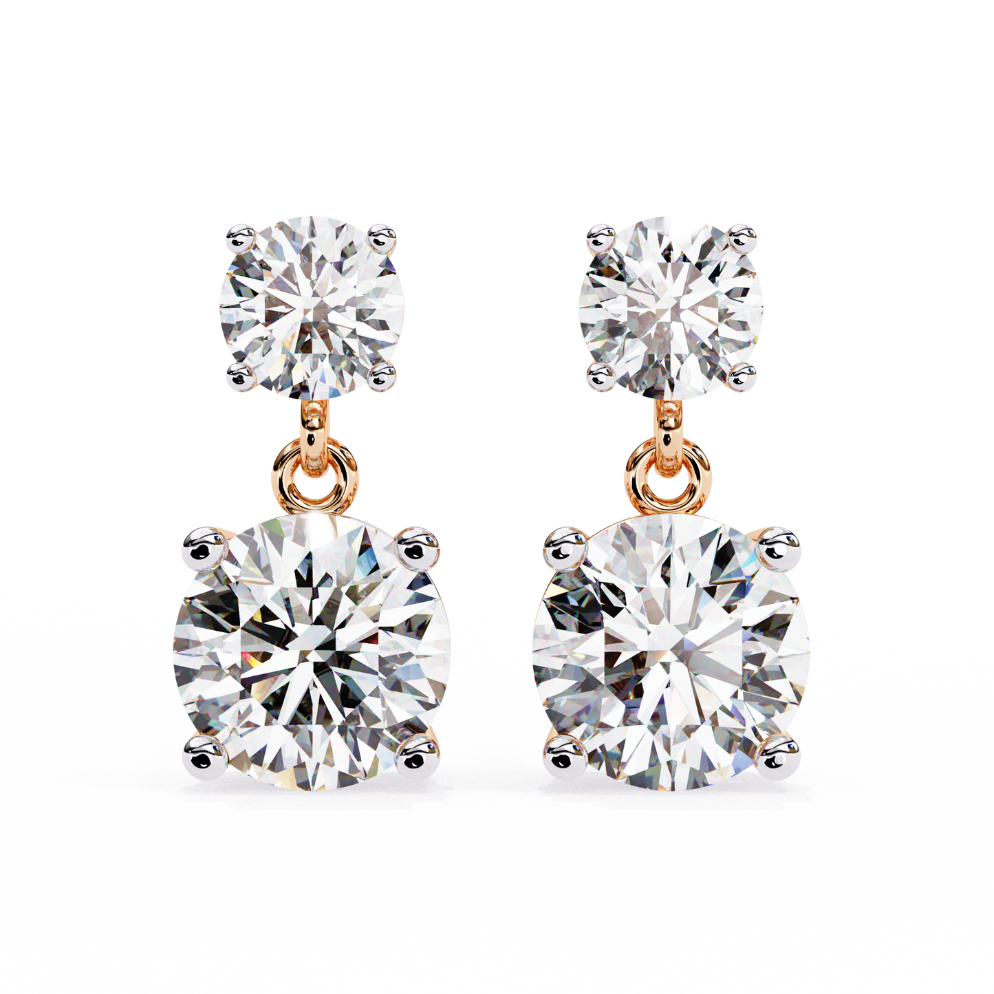 4ct Lab Grown Diamond Twinkling Treasures Drop Earrings