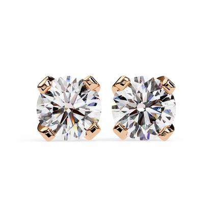 2.50ct Lab-Grown Diamond Solid Prongs Earrings