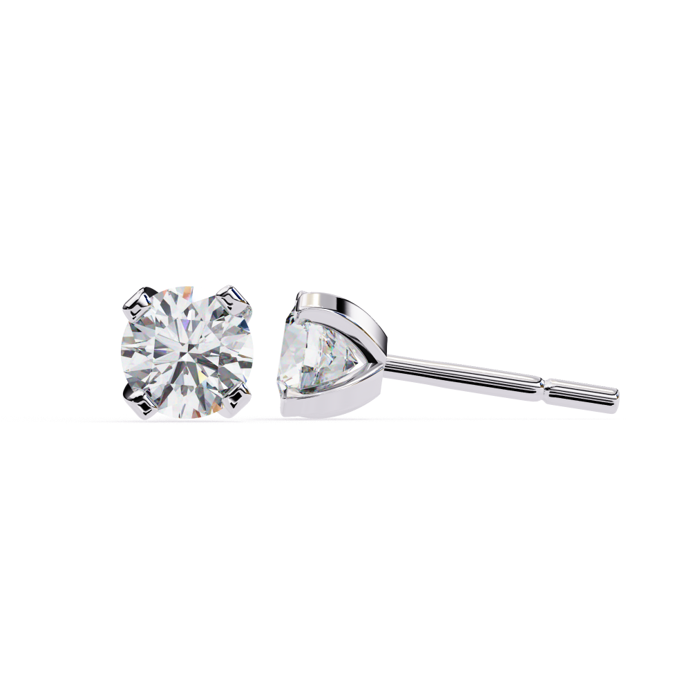 2.50ct Lab-Grown Diamond Solid Prongs Earrings