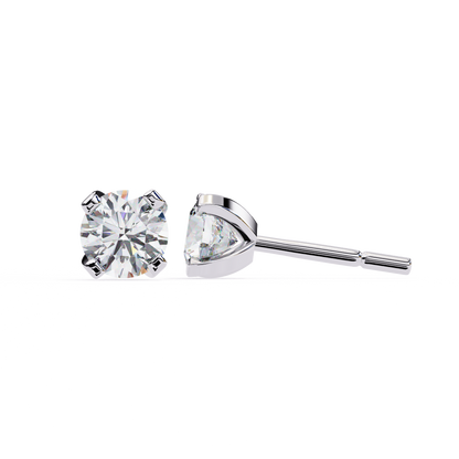 2.50ct Lab-Grown Diamond Solid Prongs Earrings