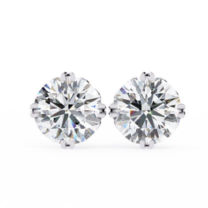 2.50ct Lab-Grown Diamond Classical Solitaire Earrings