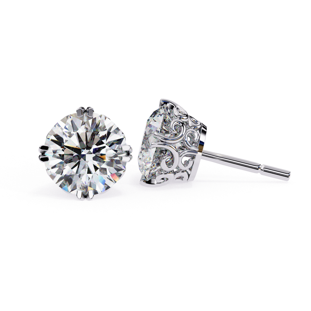 2.50ct Lab-Grown Diamond Classical Solitaire Earrings