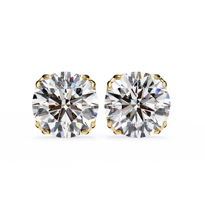 2.50ct Lab-Grown Diamond Cushion Dual-Prongs Studs