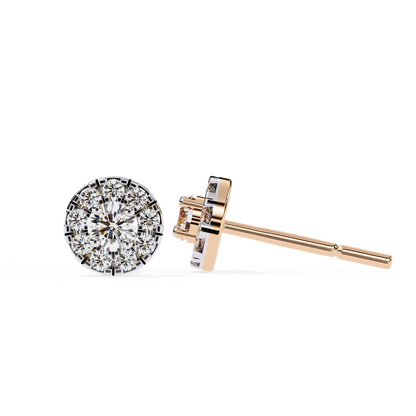 0.51ct Lab Grown Diamond Halo Studs