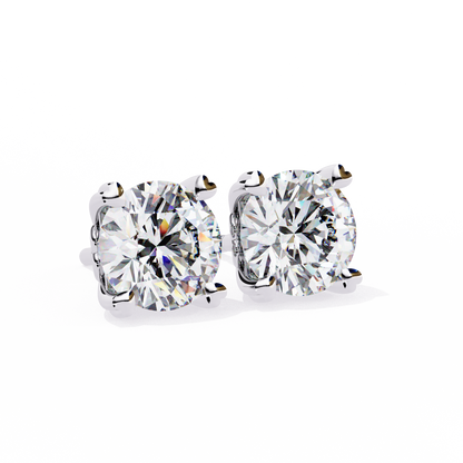 2.50ct Lab Grown Diamond Heart Prong Studs